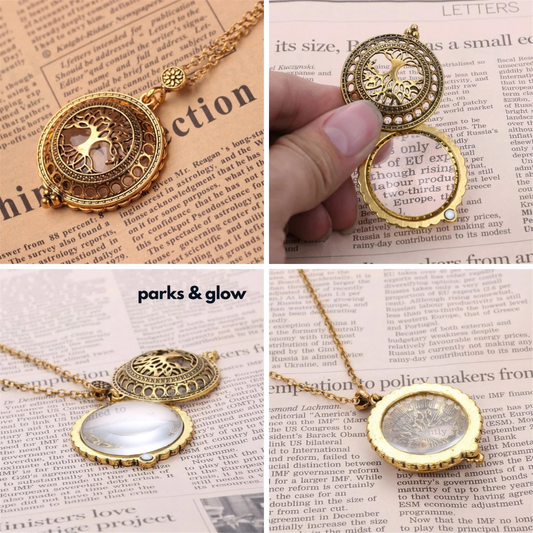 Tree Of Life Magnifying Glass Necklace